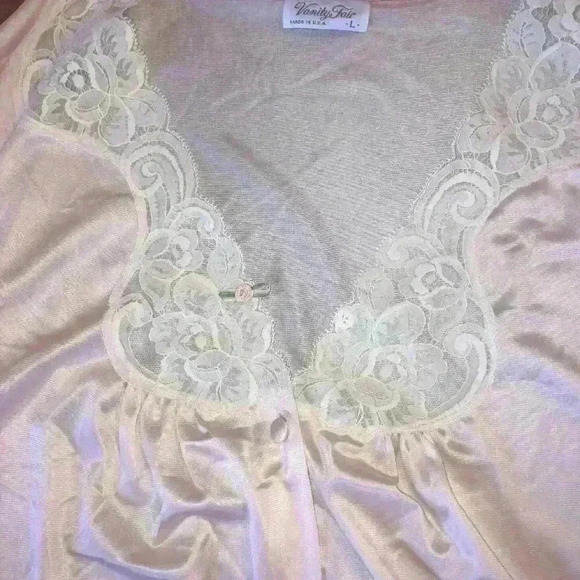 Vintage Vanity Fair Day Gown Silky Robe Size Large Made in the USA - Picture 3 of 8